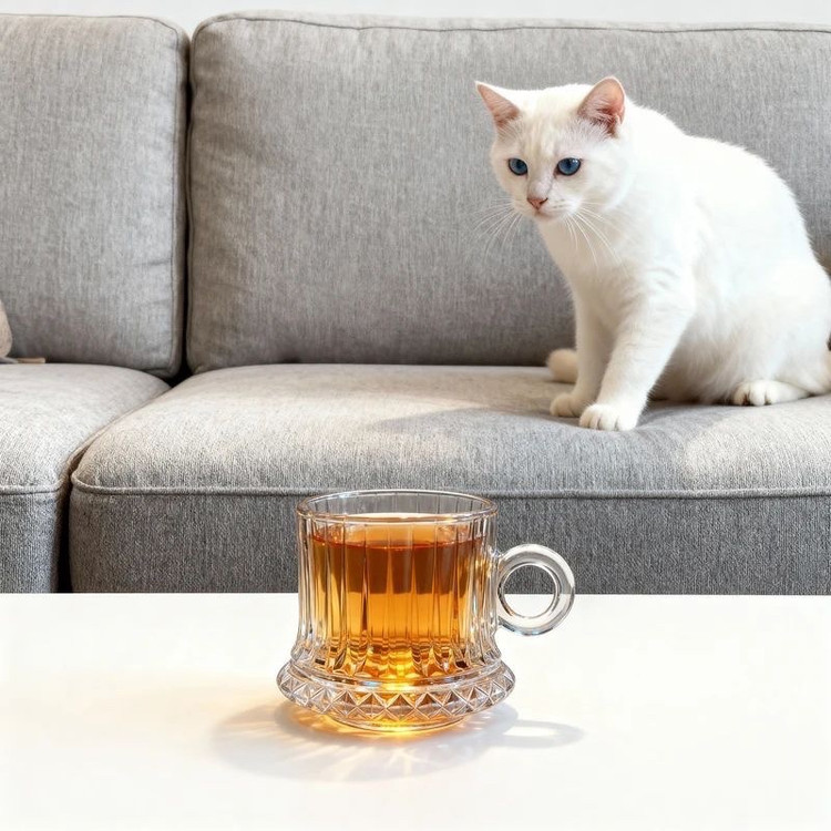 فنجان دسته حلقه ای طرح الیسا برند deli
