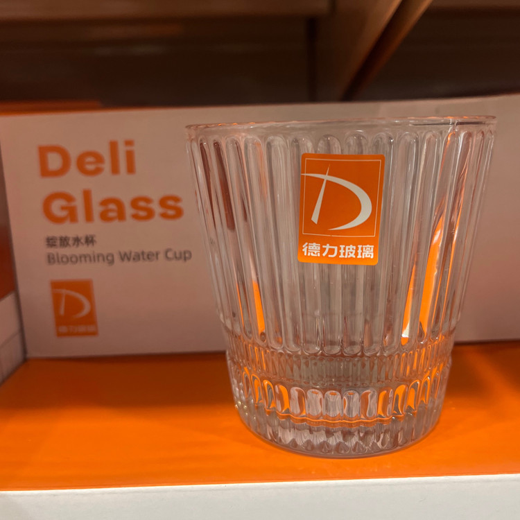 نیم لیوان خطدار شش تایی 270میل برند deli glass وارداتی