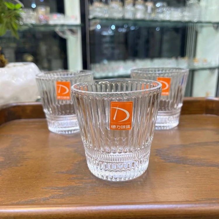 نیم لیوان خطدار شش تایی 270میل برند deli glass وارداتی