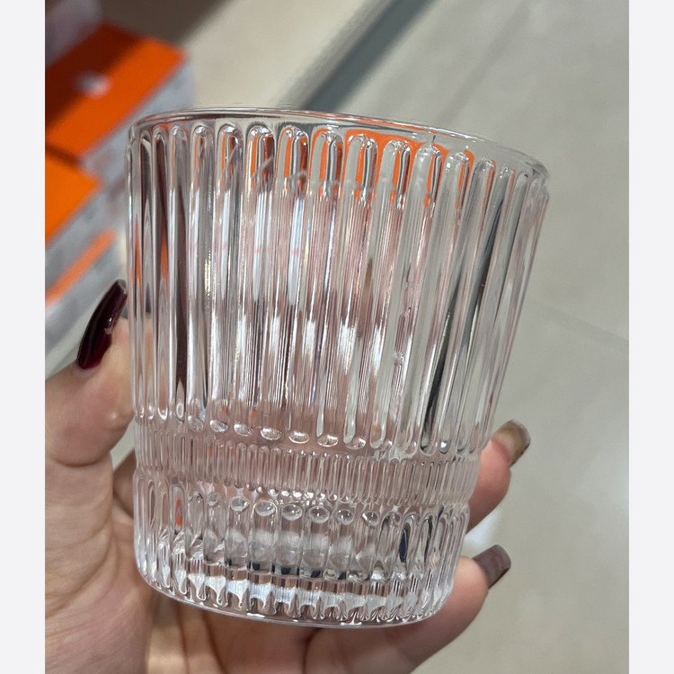 نیم لیوان خطدار شش تایی 270میل برند deli glass وارداتی