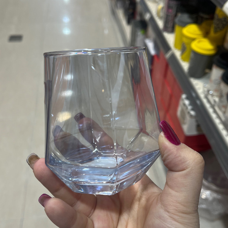 نیم لیوان های طرح الماسی شش ضلعی برند Deli وارداتی