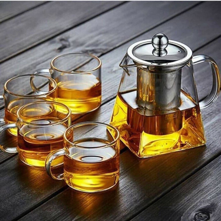 قوری پرطرفدار کف مربعی پیرکس وارداتی